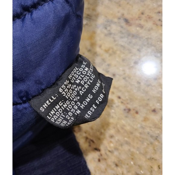 MEMBERS ONLY Lined Wool Jacket SIZE 40 Blue Vintage Zip Front - Picture 7 of 12